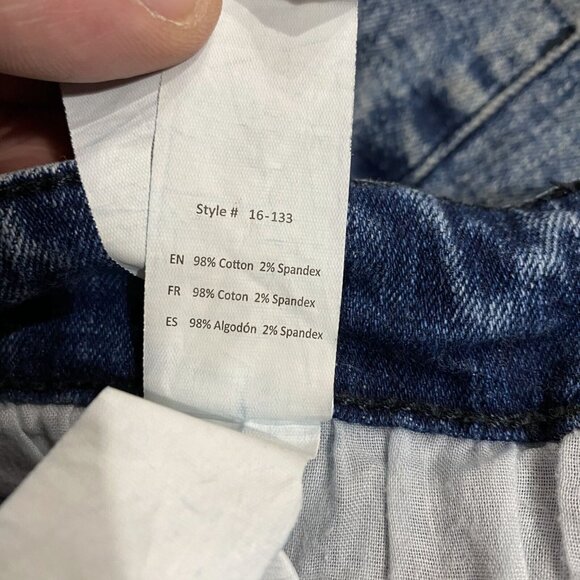 Urban Id Men's Blue Cotton Stretch Distressed Skinny Moto Denim Jeans Size 30 - Picture 10 of 10